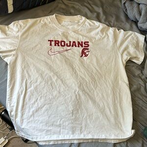 Nike white usc Trojans shirt